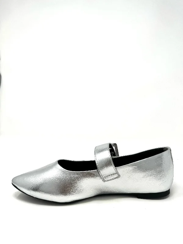 Spinning Around Flat in Silver from BC Footwear