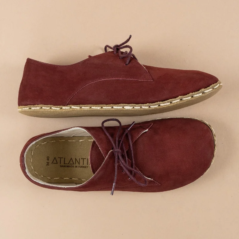 Women's Burgundy Oxfords