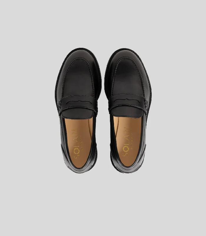 Women's Loafer in Black from Solari Milano